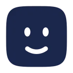 Smile Square SVG Icon